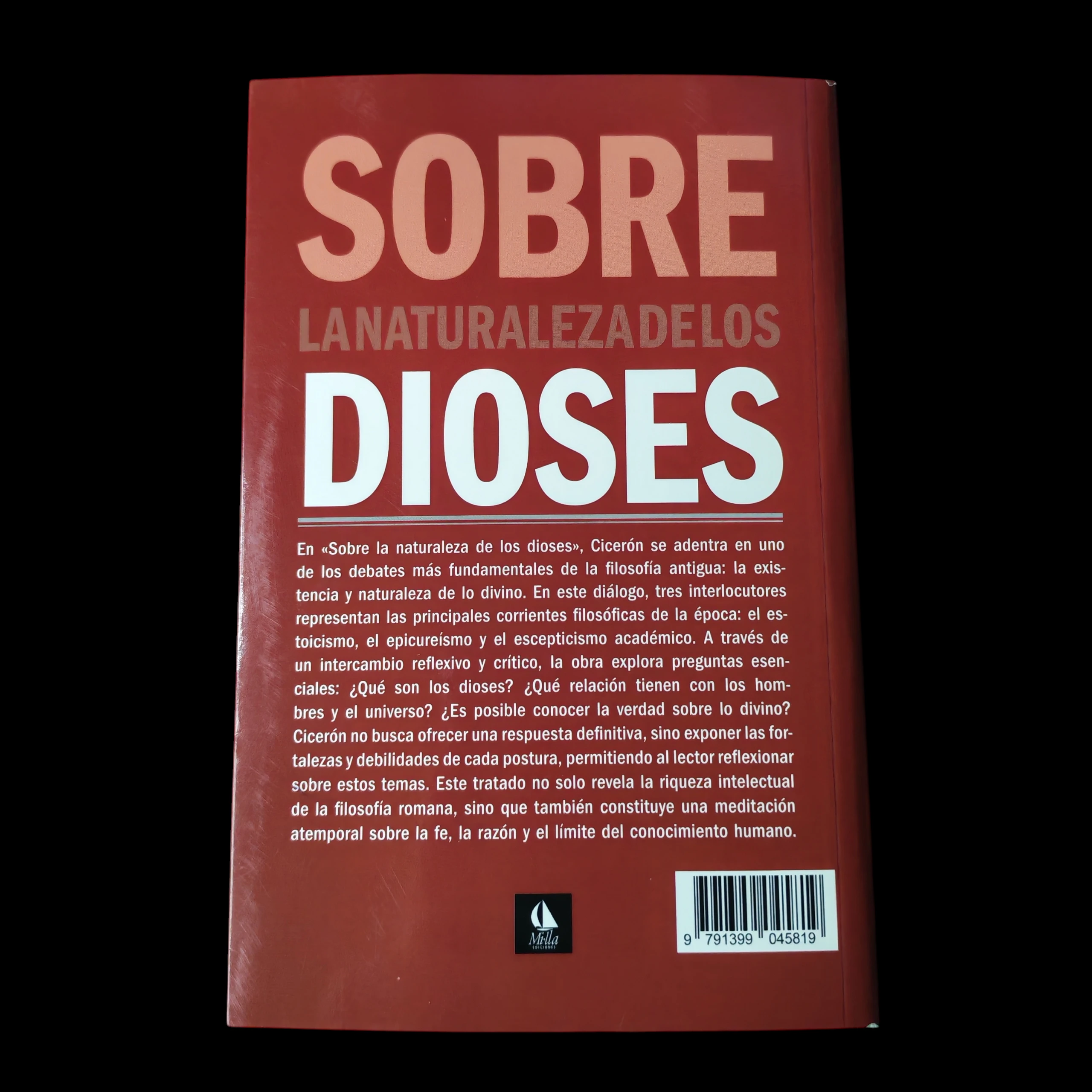 Sobre la naturaleza de los dioses, Cicerón nuevo  2
