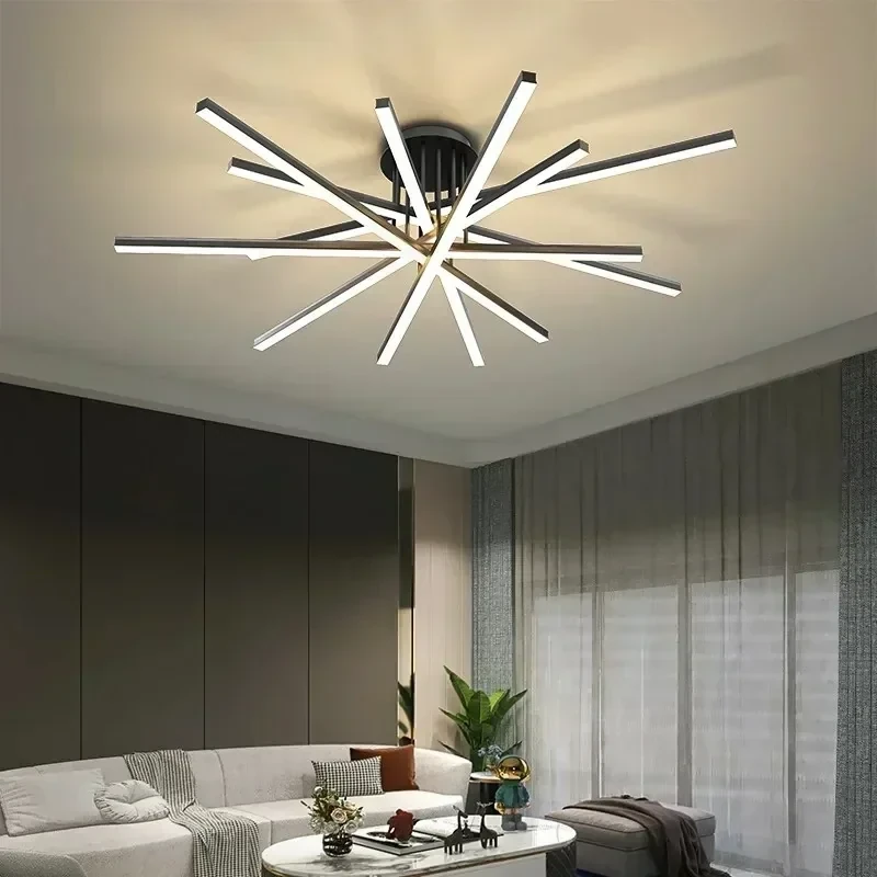 LAMPARA TECHO LED 6 LUCES 96W LUZ CALIDA/3000K
