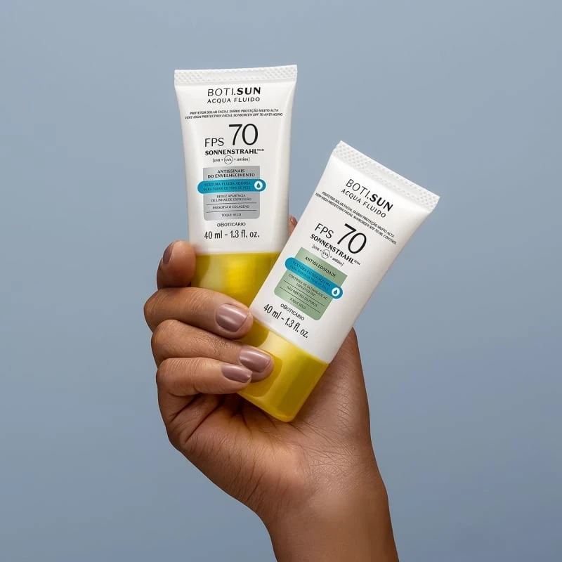 Protector Solar Facial Antiseñales SPF70 BOTI.SUN Acqua Fluido 40ml 6