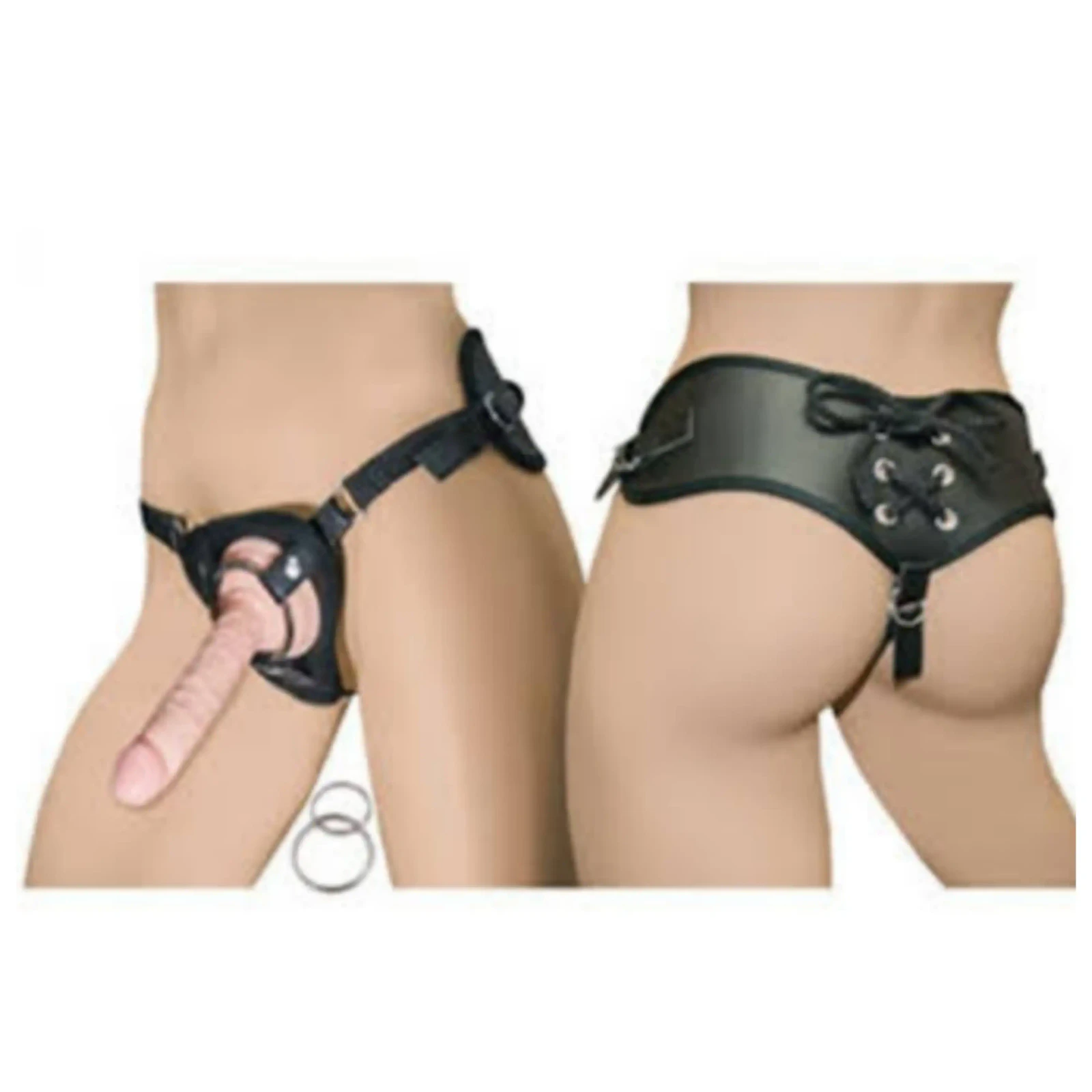 ALL AMERICAN WHOPPERS – 5″ STRAIGHT DONG WITH UNIVERSAL HARNESS 2