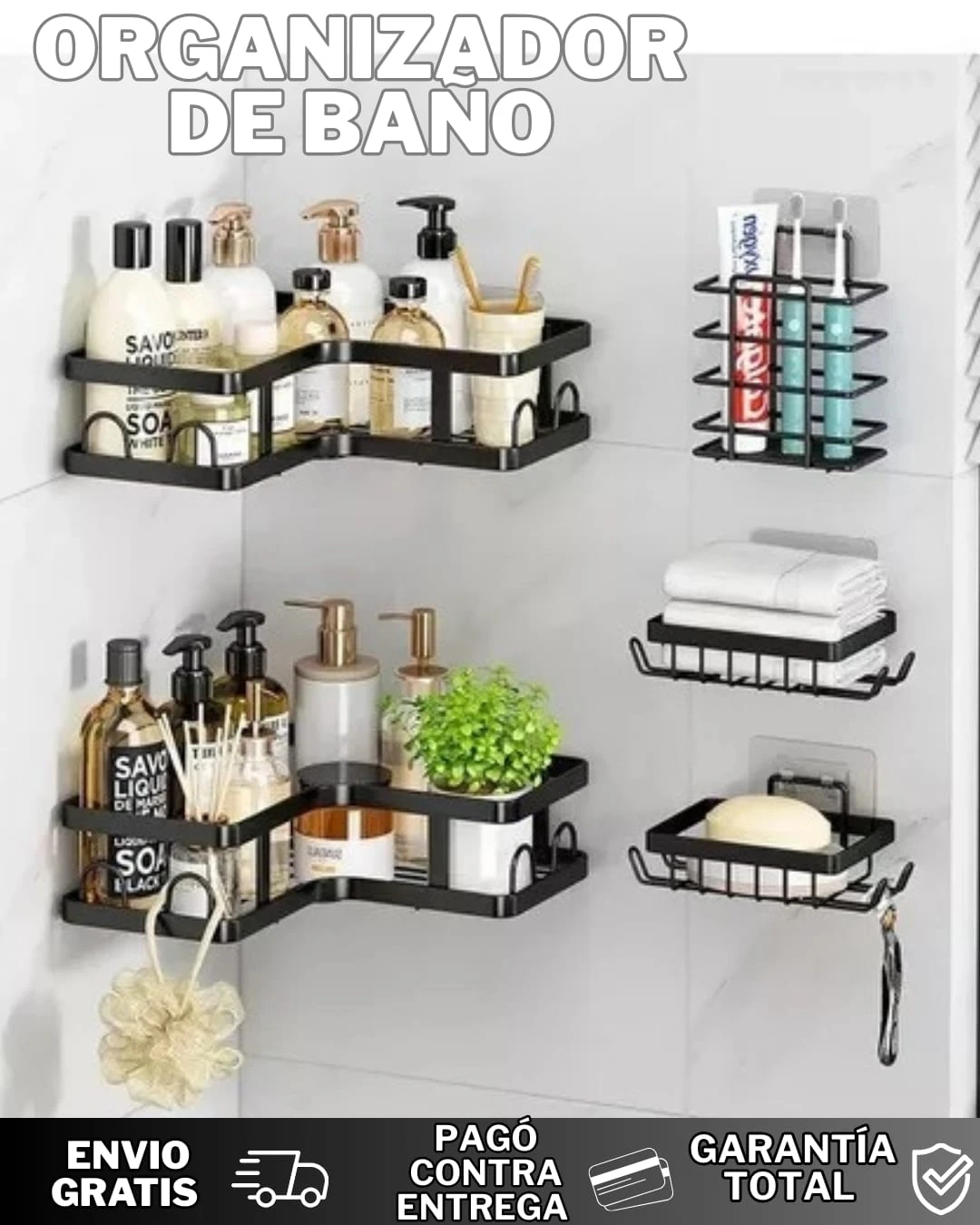 ORGANIZADOR DE BAÑO ESQUINERO 