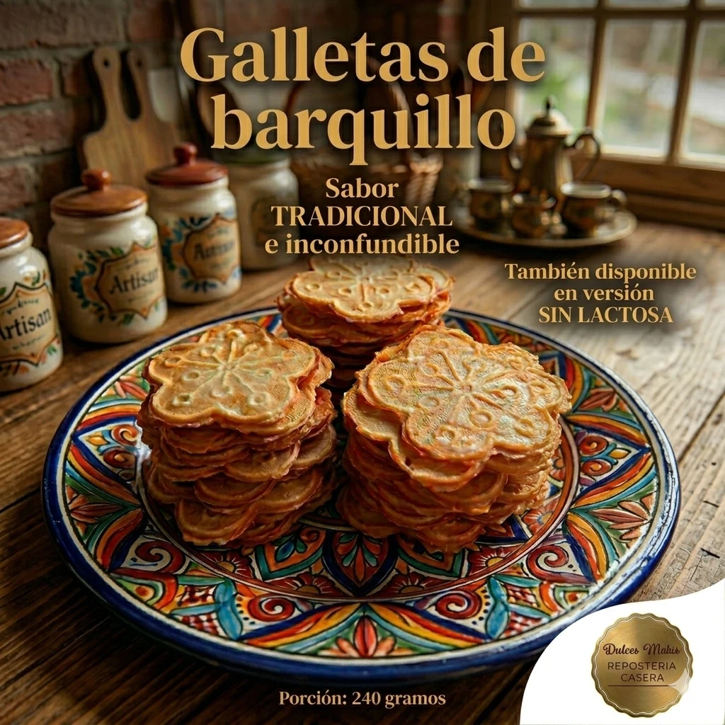 Galletas de Barquilo. Porción Grande.