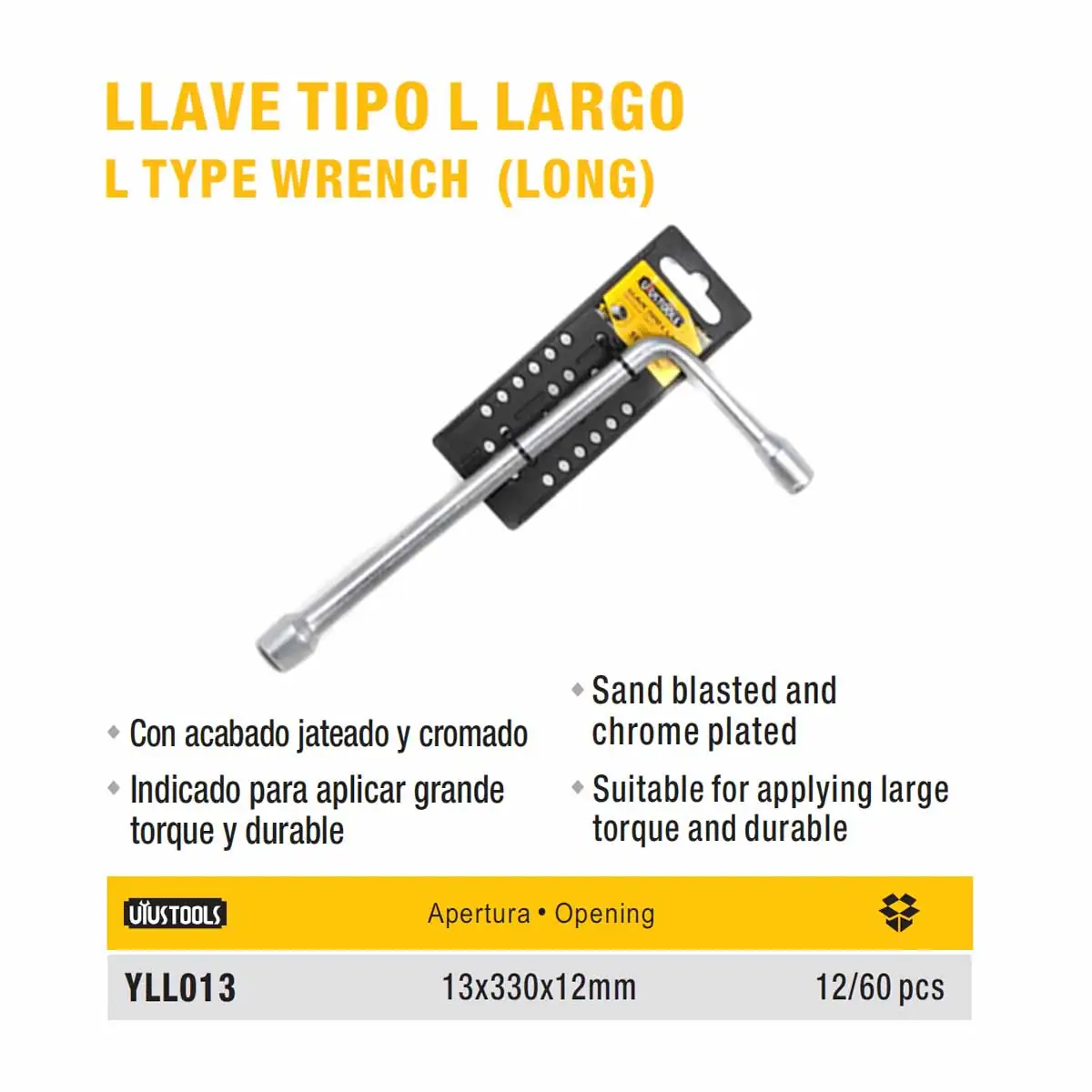 LLAVE L UYUST (PIPA) 13MM