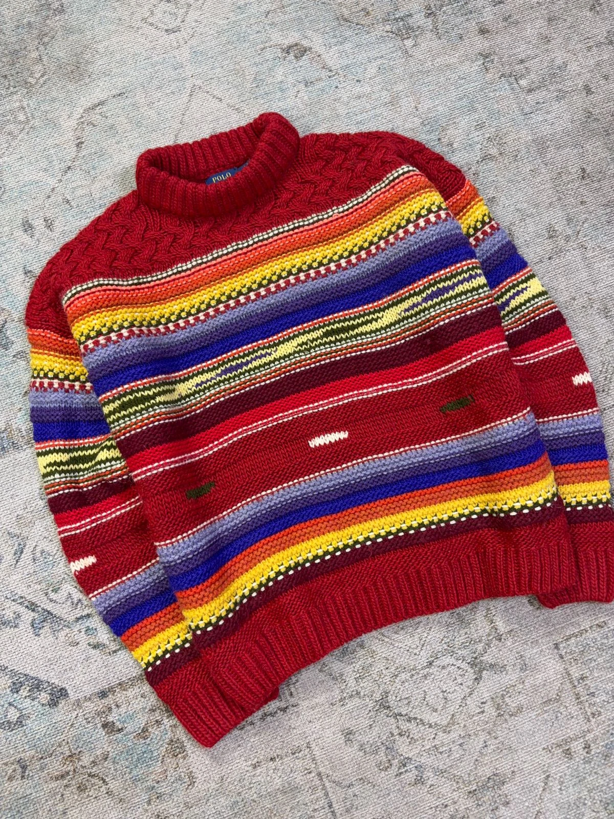 POLO RALPH LAUREN SOUTHWESTERN WOOL-ALPACA SWEATER 6