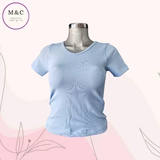 Blusa unitalla licra manga corta