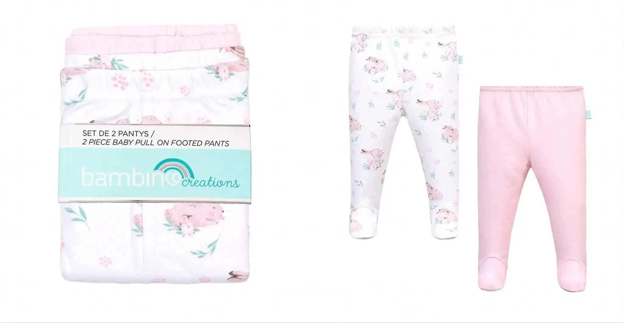 Set 2 pantys algodon bambino
