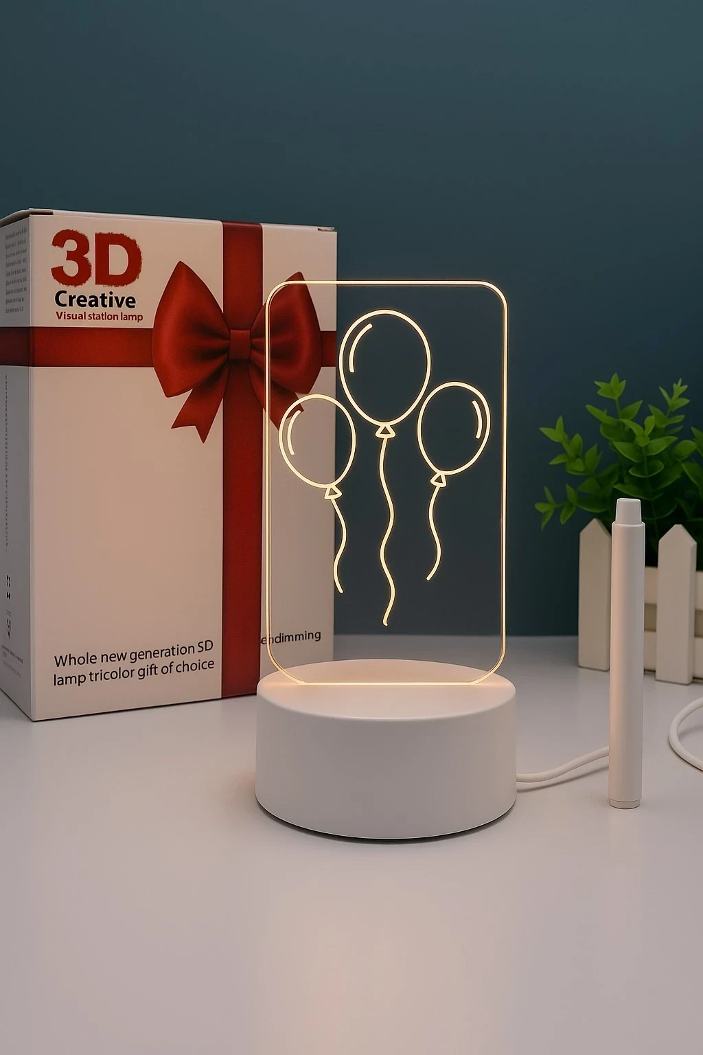 LAMPARA PIZARRA 3D