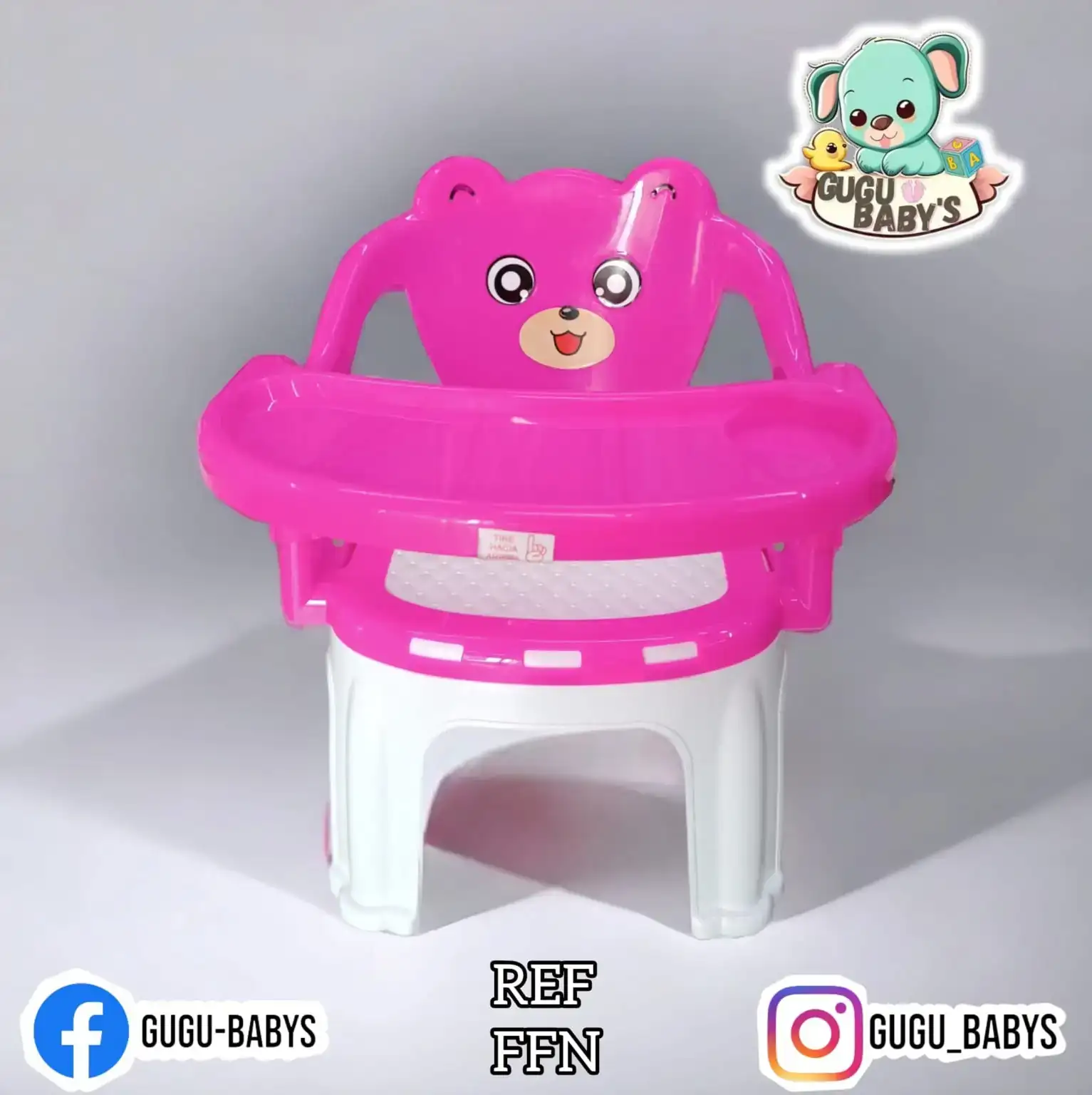 Silla comedor osito niña