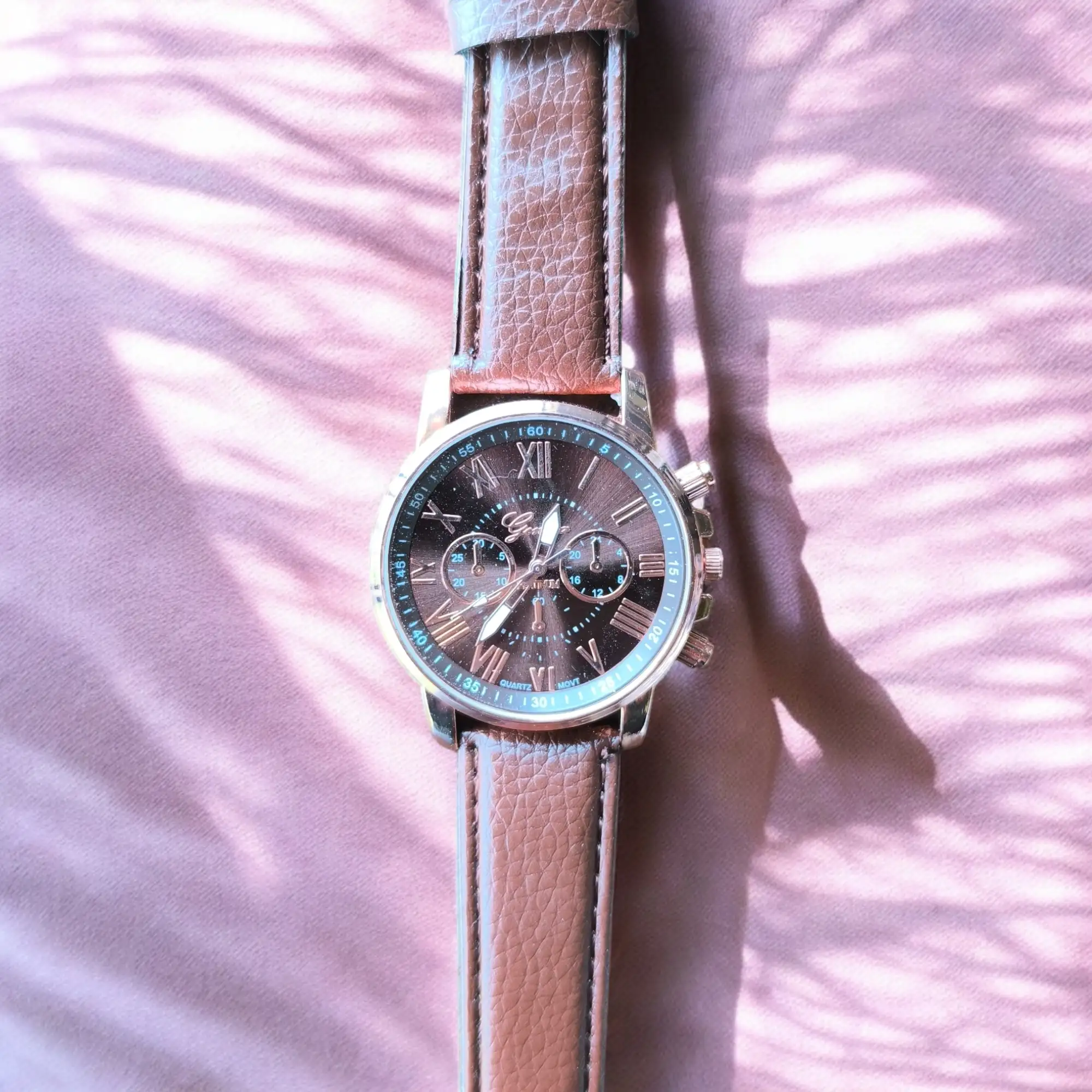 Reloj redondo café  2