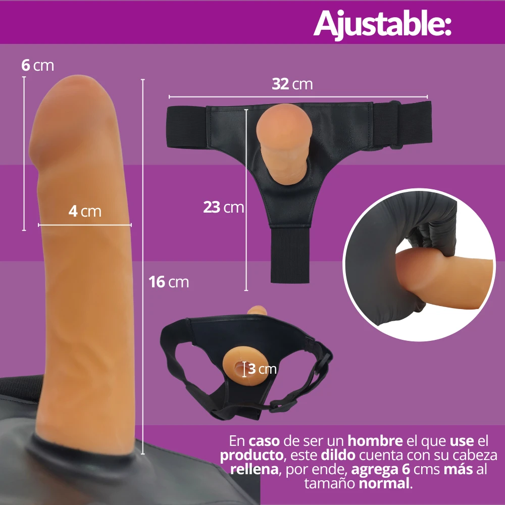 Arnes con dildo realista  3