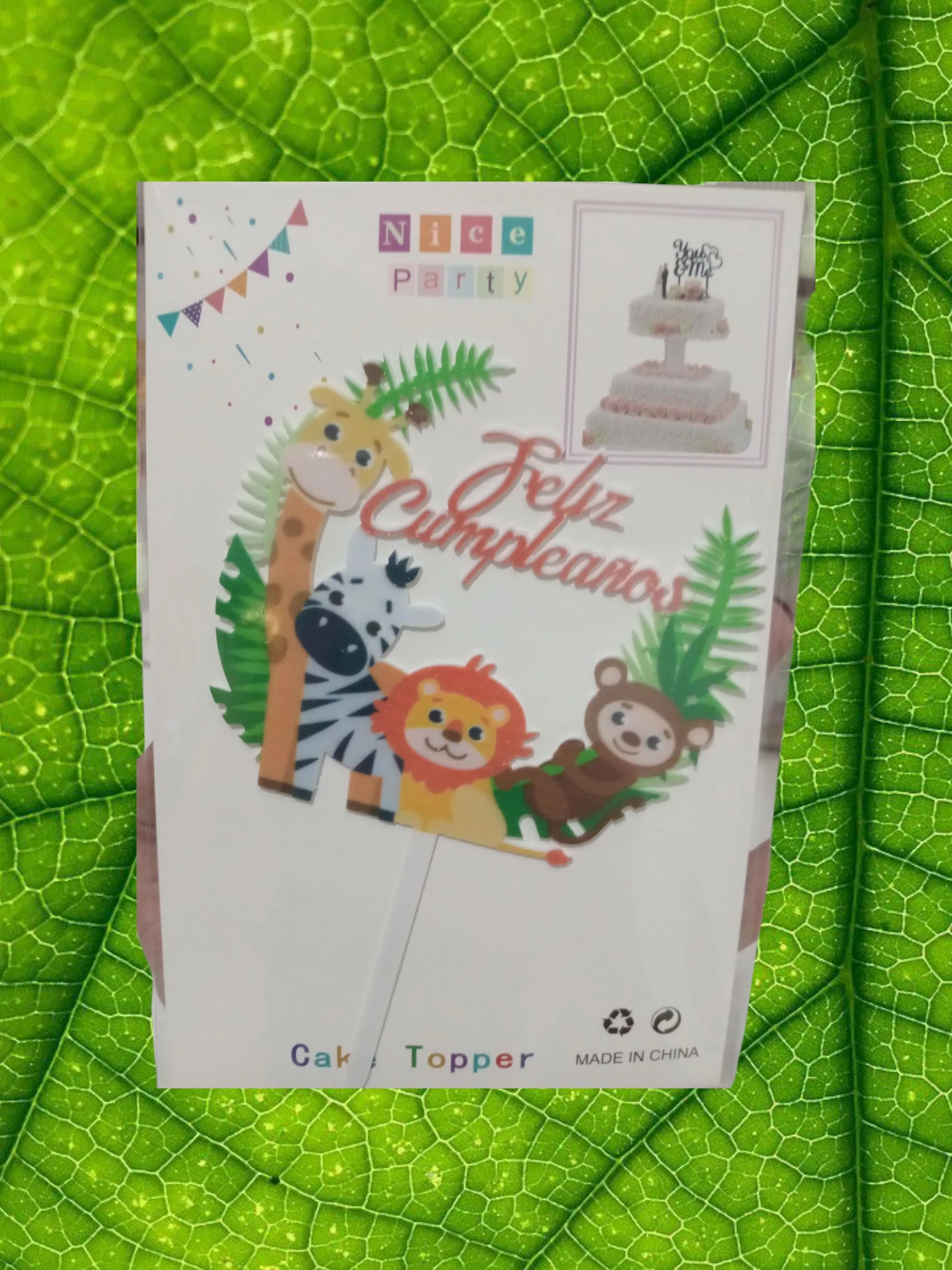 Topper animal de selva