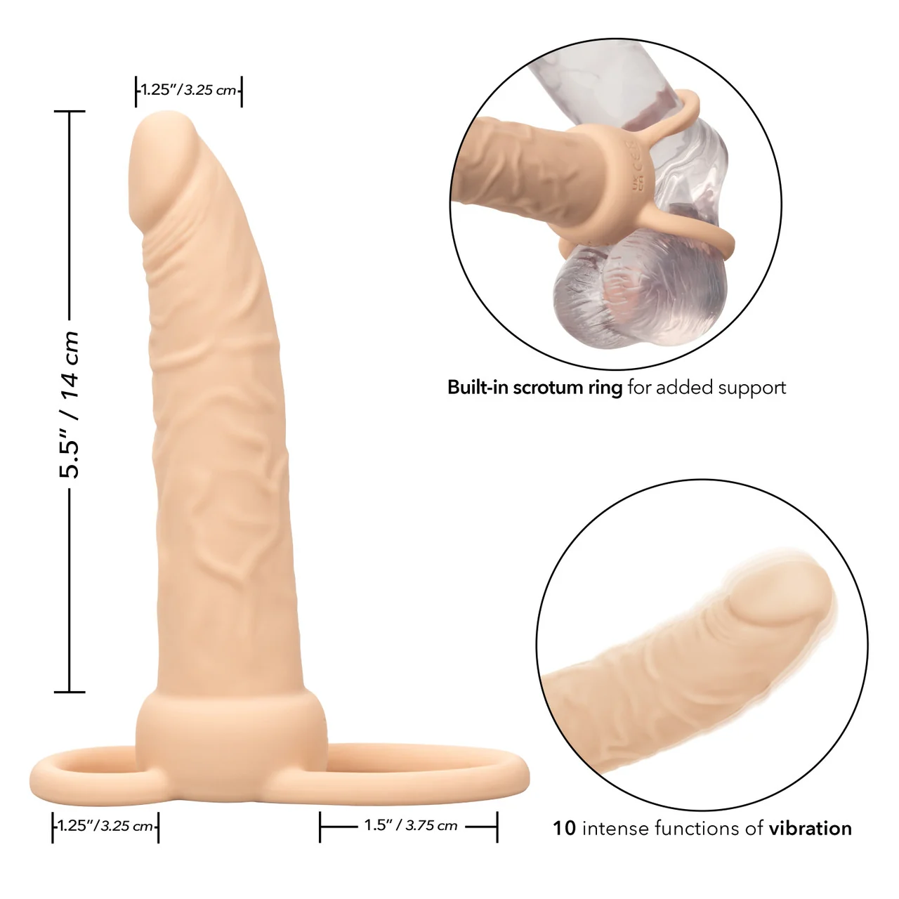 Performance Maxx™ Rechargeable Dual Penetrator - Ivory 4