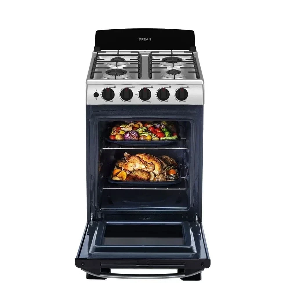 COCINA DREAN MULTIGAS 55CM 4H INOX 2