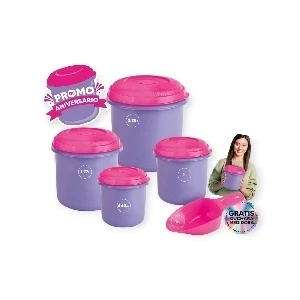 SET DE 4 HERMETICOS CILINDRICOS