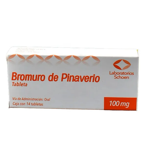 Bromuro de pinaverio / 100mg caja con 14 tab