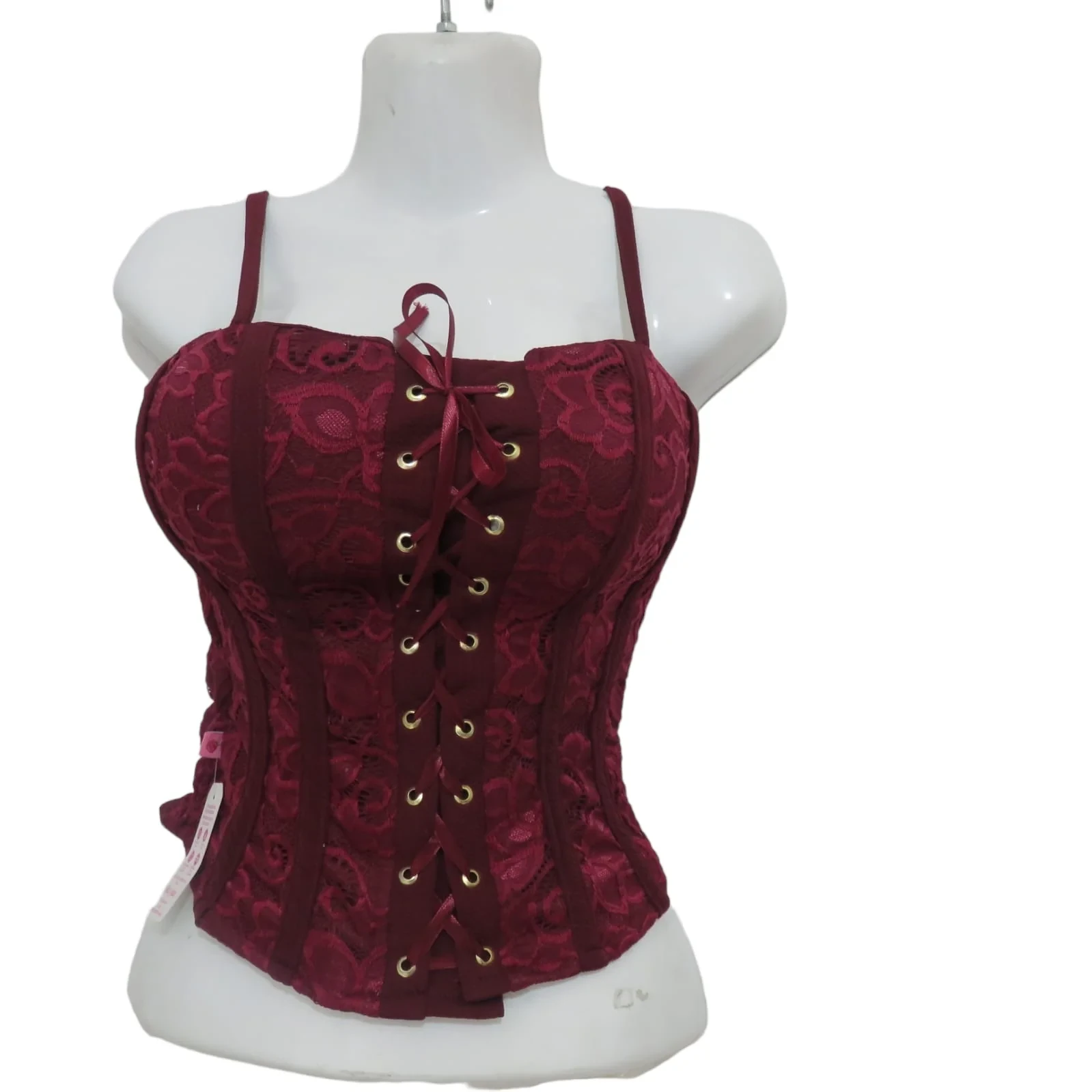 Corset vino de encaje