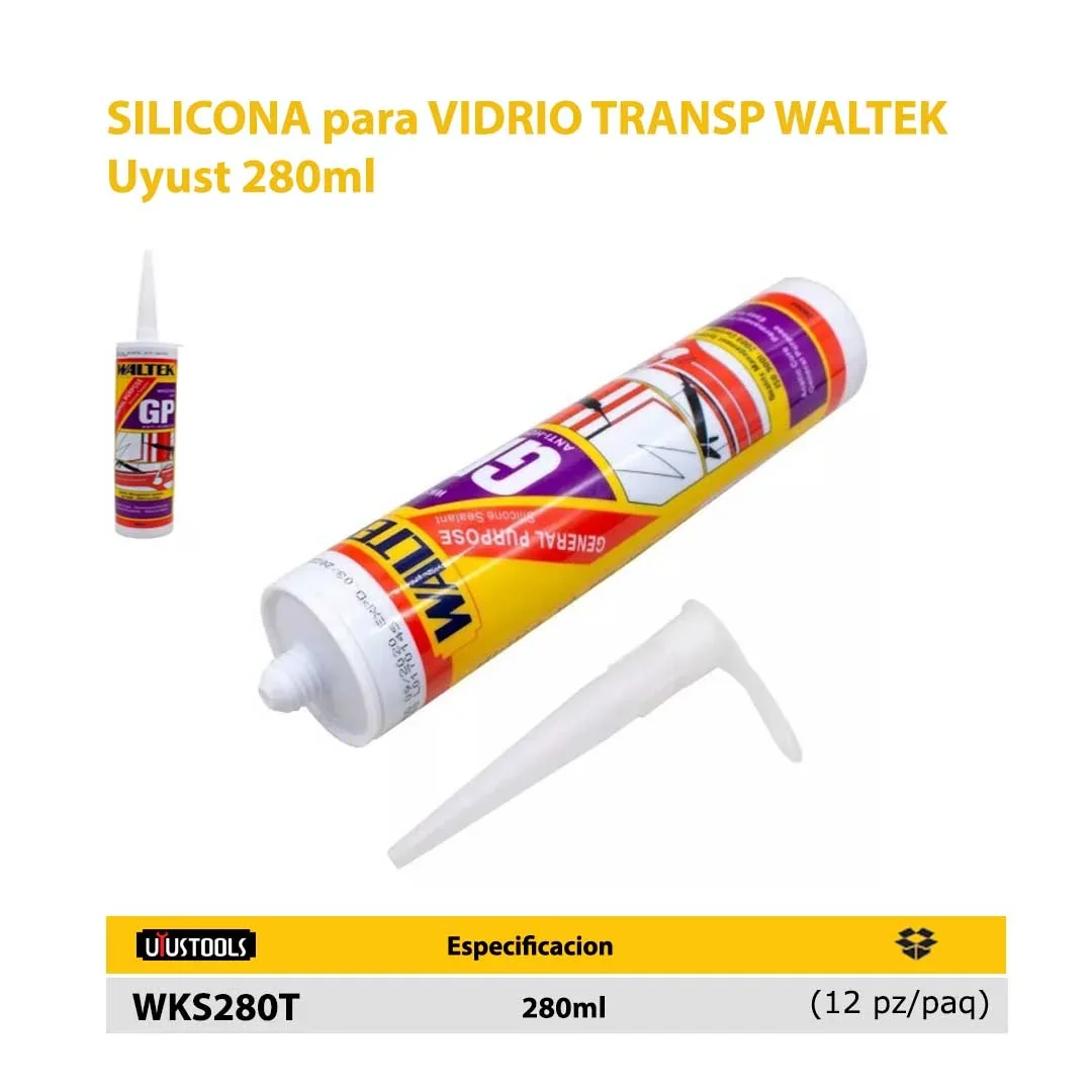 SILICONA TUBO MULTIUSO TRANSPARENTE WALTEK Uyust 280ml