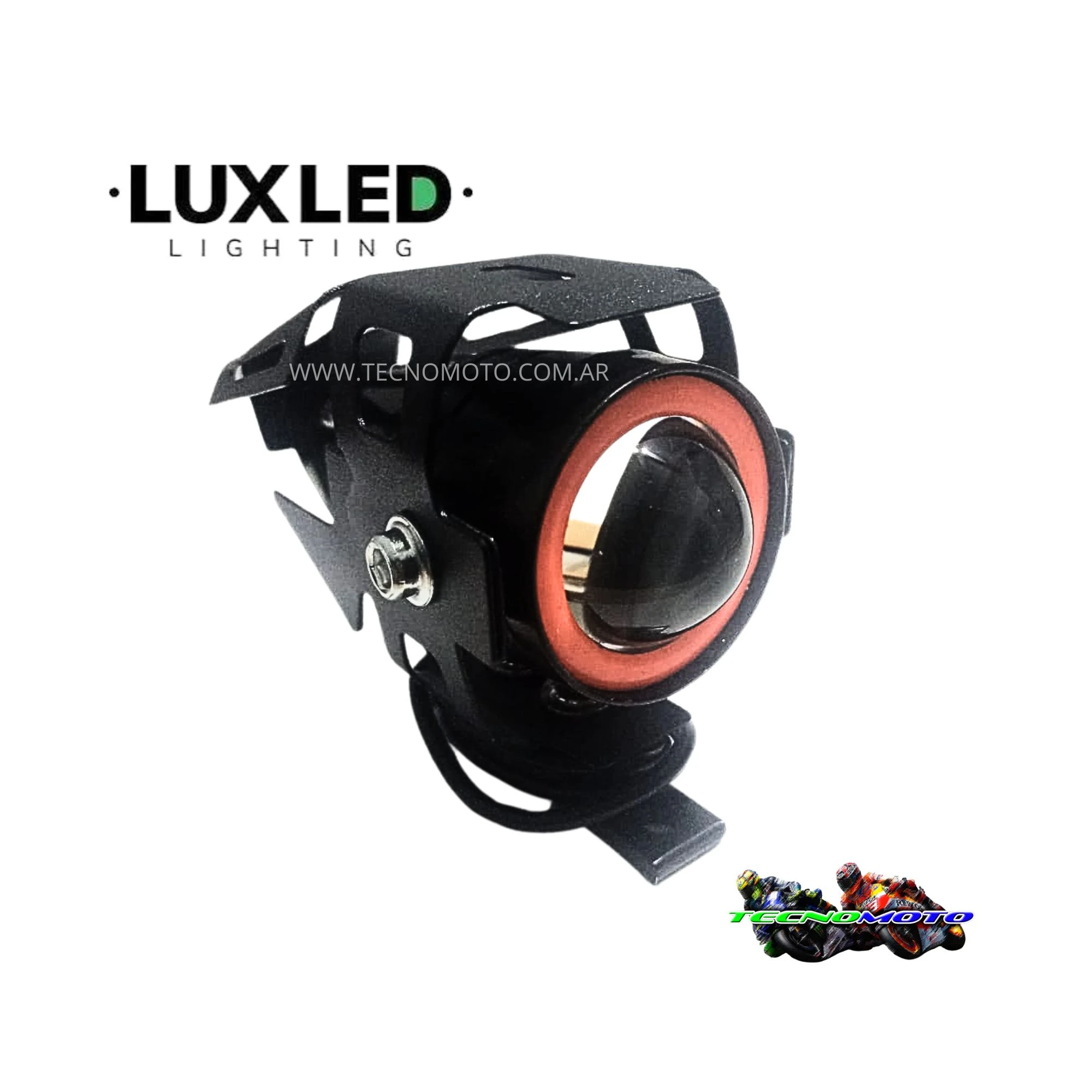 FAROL AUXILIAR LED OJO ANGEL DJ-U7MINI10WR -ROJO-50179