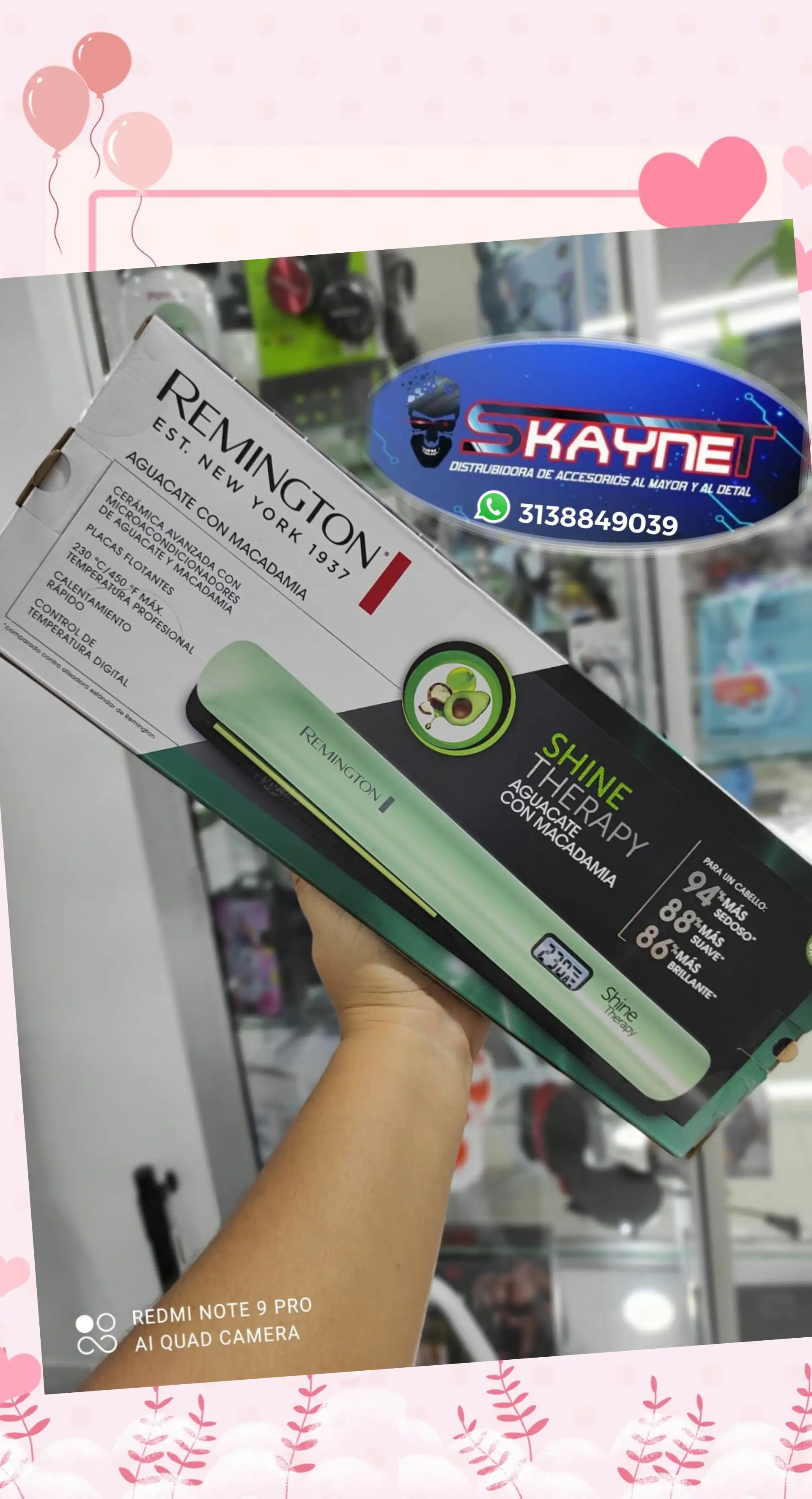 Plancha REMINGTON Aguacate o kerarina y ARGAN  2