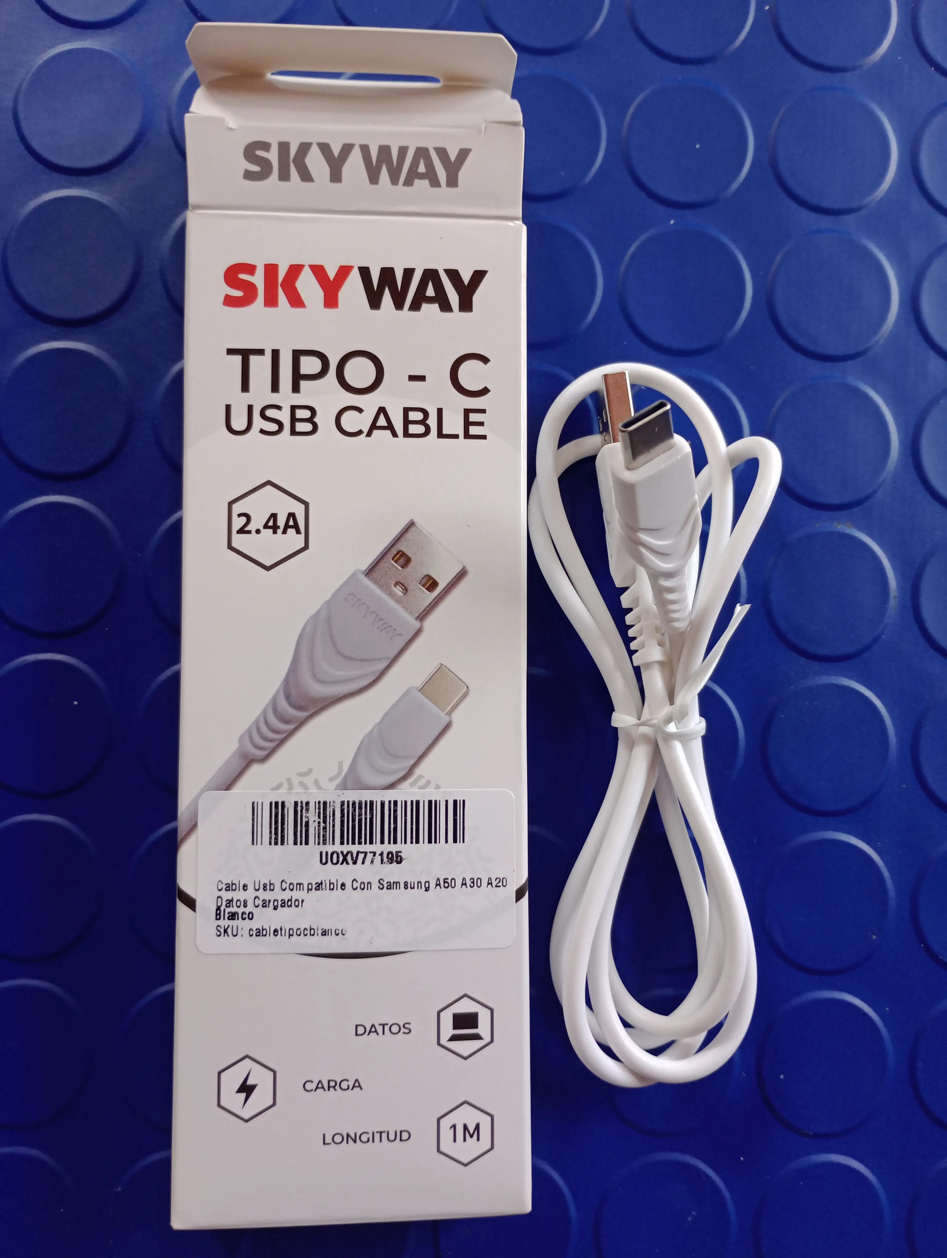 Cable usb tipo C compatible con A50,A30, A20.