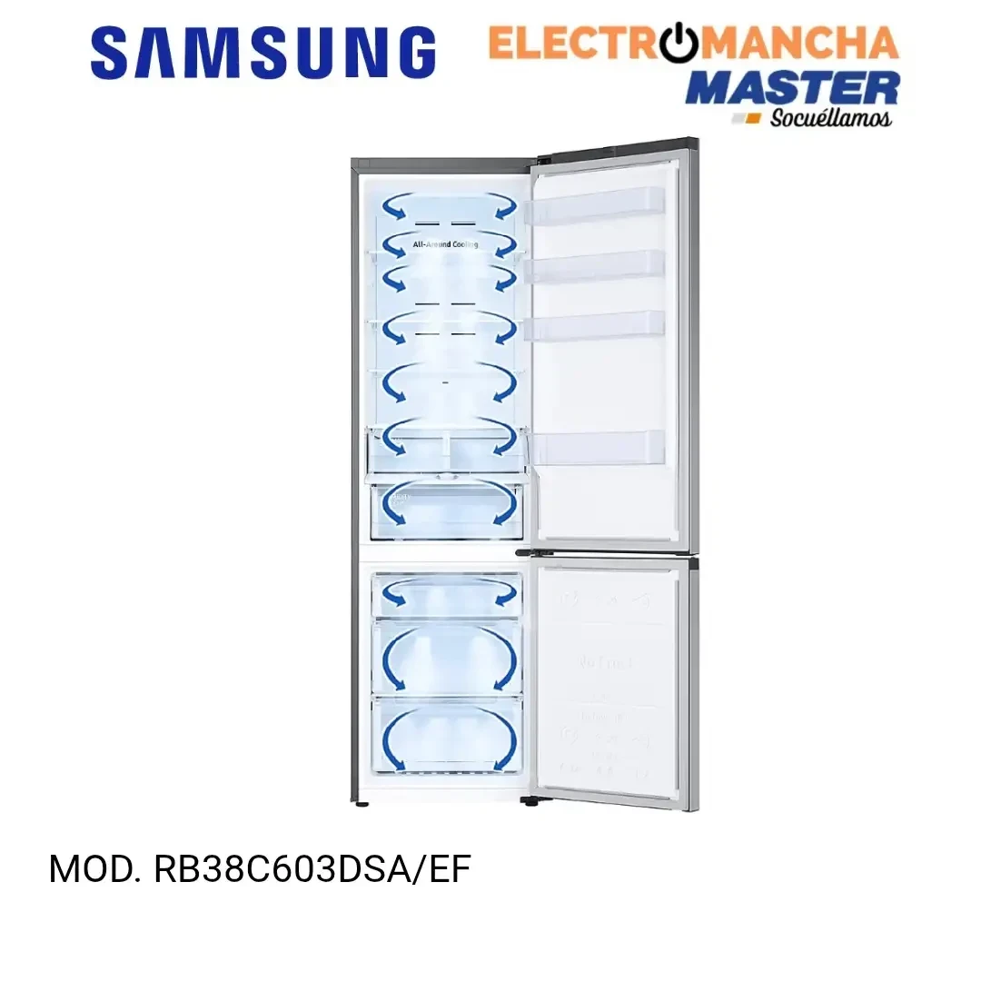 FRIGO COMBI SAMSUNG SMART RB38C603DSA/EF NF 2,03X60 D INOX 2