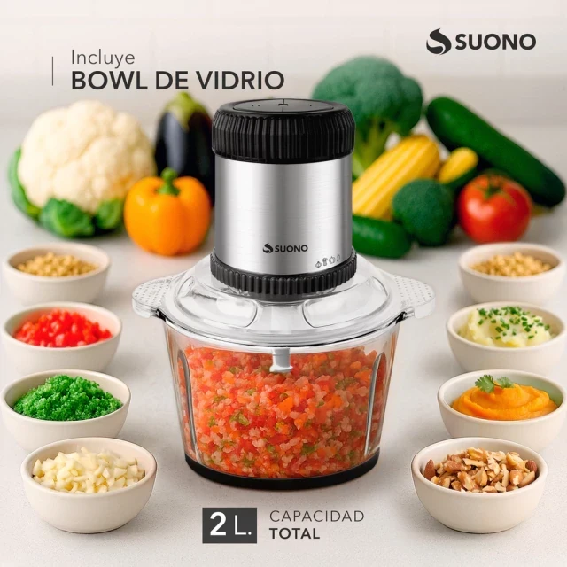 Picadora Procesadora de Alimentos 2L 2