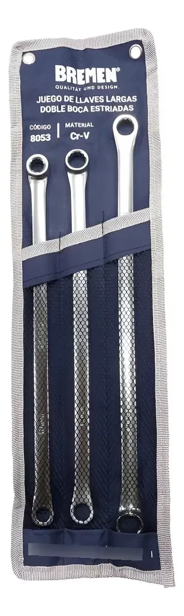 Set Llave Larga Poly-v Distribución Tensa Correa Bremen 8053 Color Gris