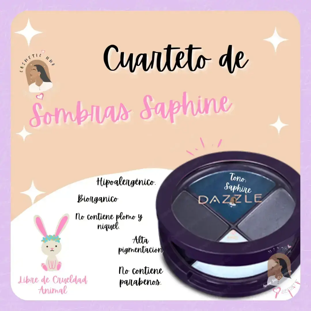 😘CUARTETO DE SOMBRAS SAPHIRE DAZZLE😘 