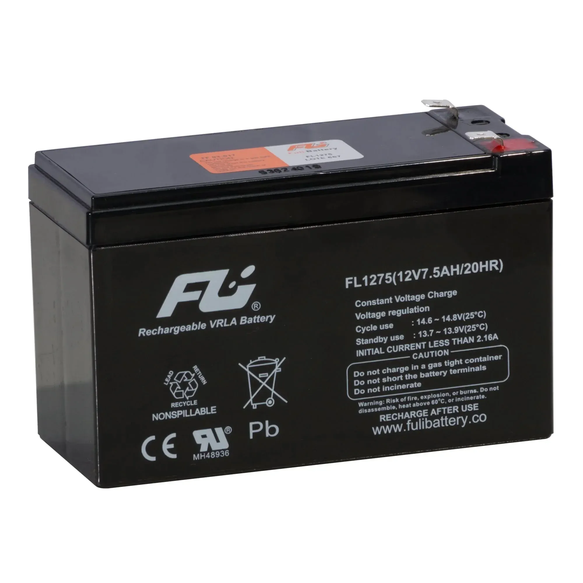BATERIA SELLADA 12V-7.5AH REF. FL1275GS