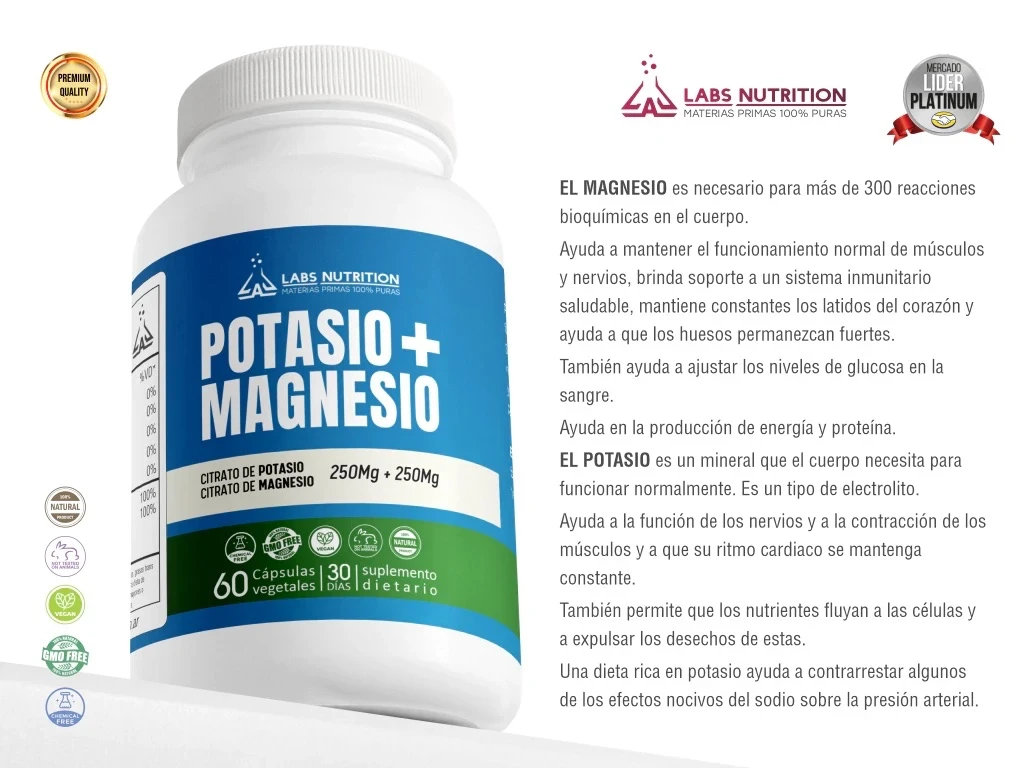 Citrato de magnesio + potasio 2