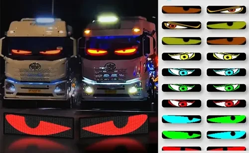 Letrero LED Ojos para camión programable Grande  4