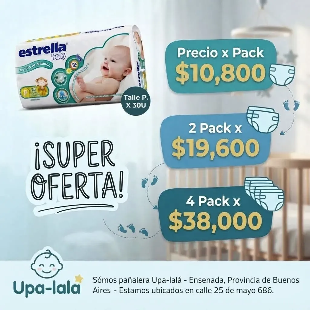 Oferta x 4 Pack Pequeño x 30u.
