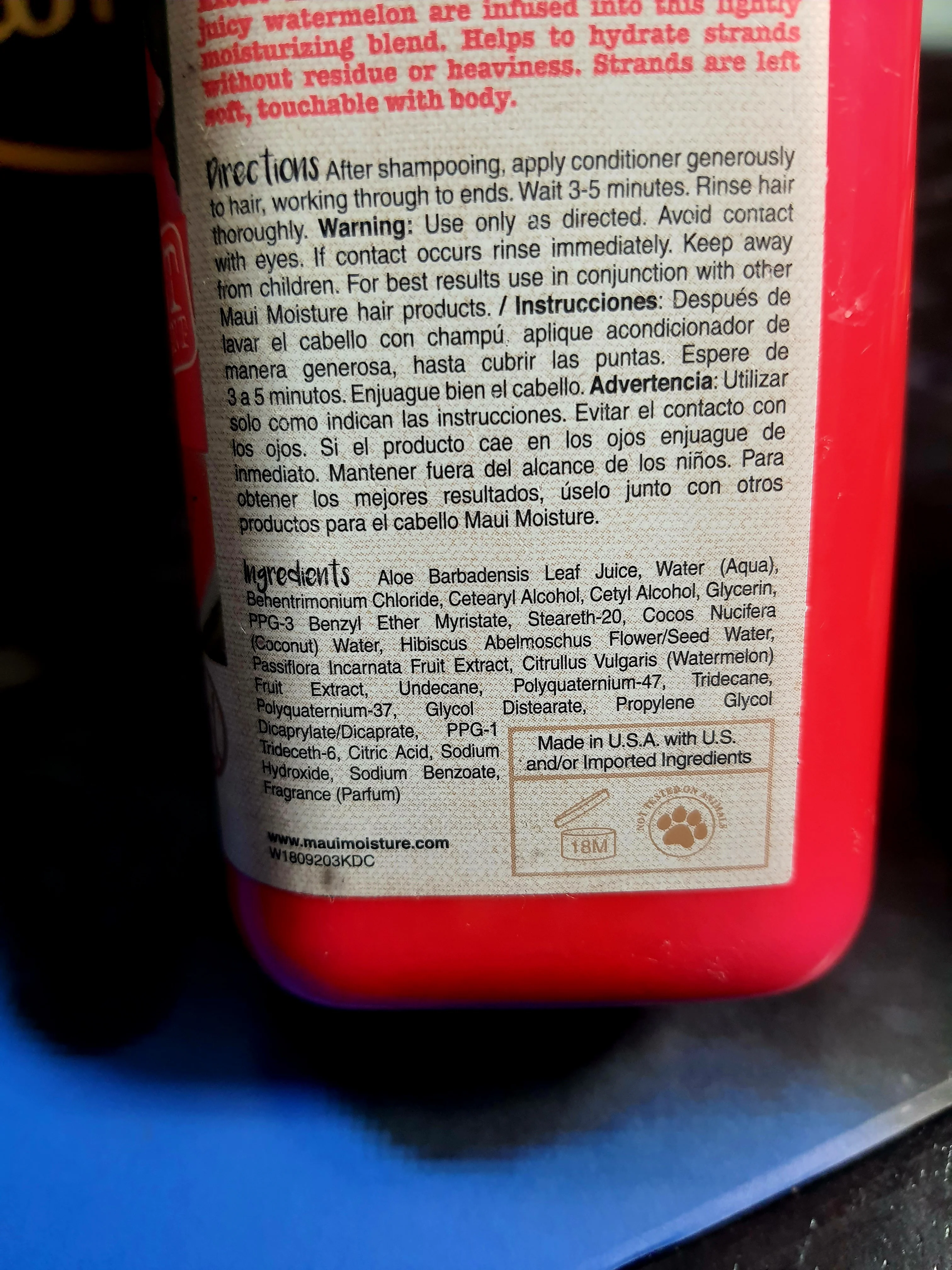 Acondicionador Hibiscus water Maui Moisture 2