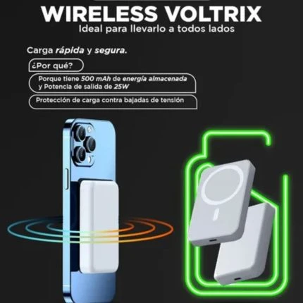 CARGADOR WIRELESS MODS-721 VOLTRIX – XAEA – BLANCO