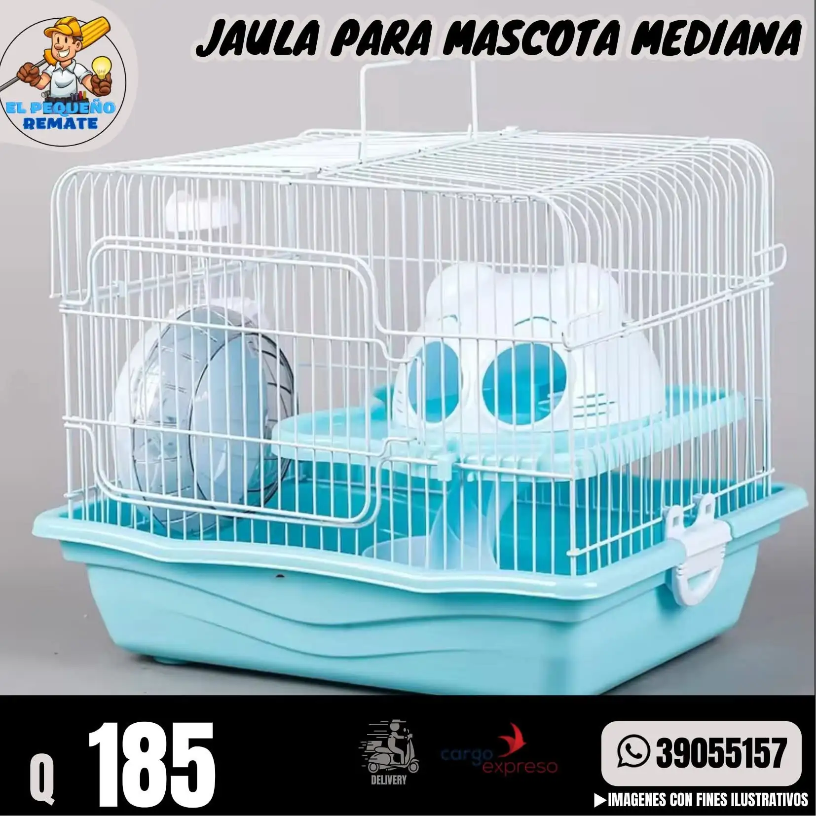 JAULA PARA HÁMSTER MEDIANO 2