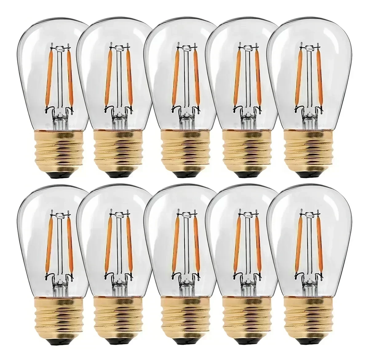 Guirnalda 10 Mts Y 10 Ampolletas 2W Luces Led Exterior E27 Navidad  4