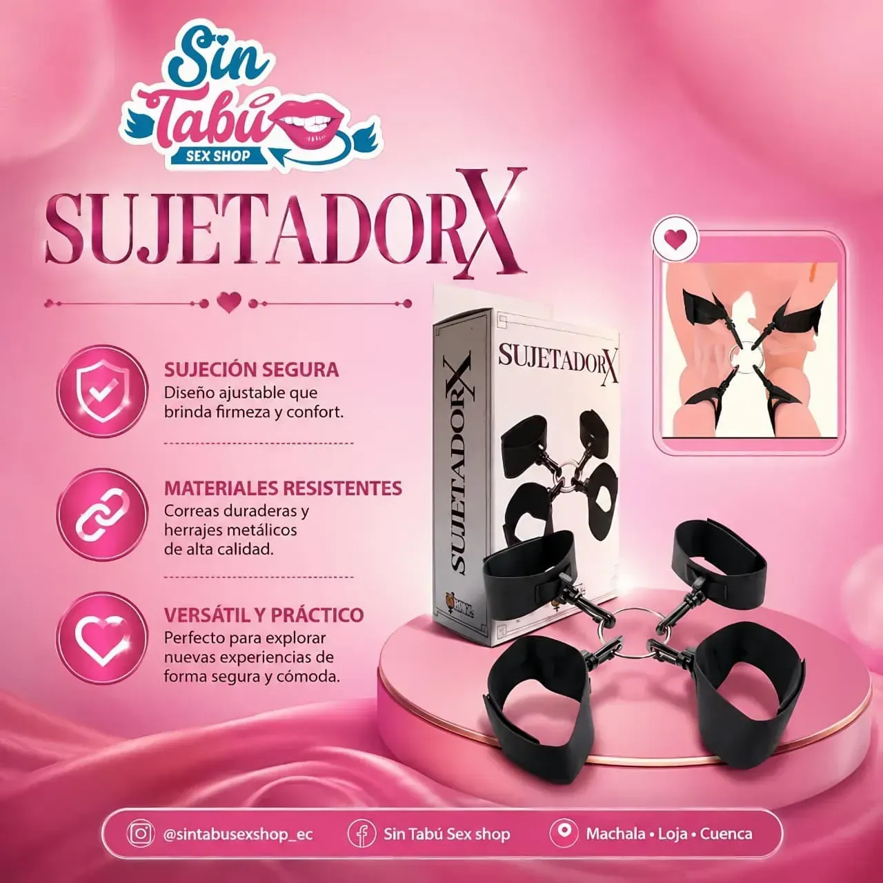SUJETADOR DE MANOS Y PIES  
