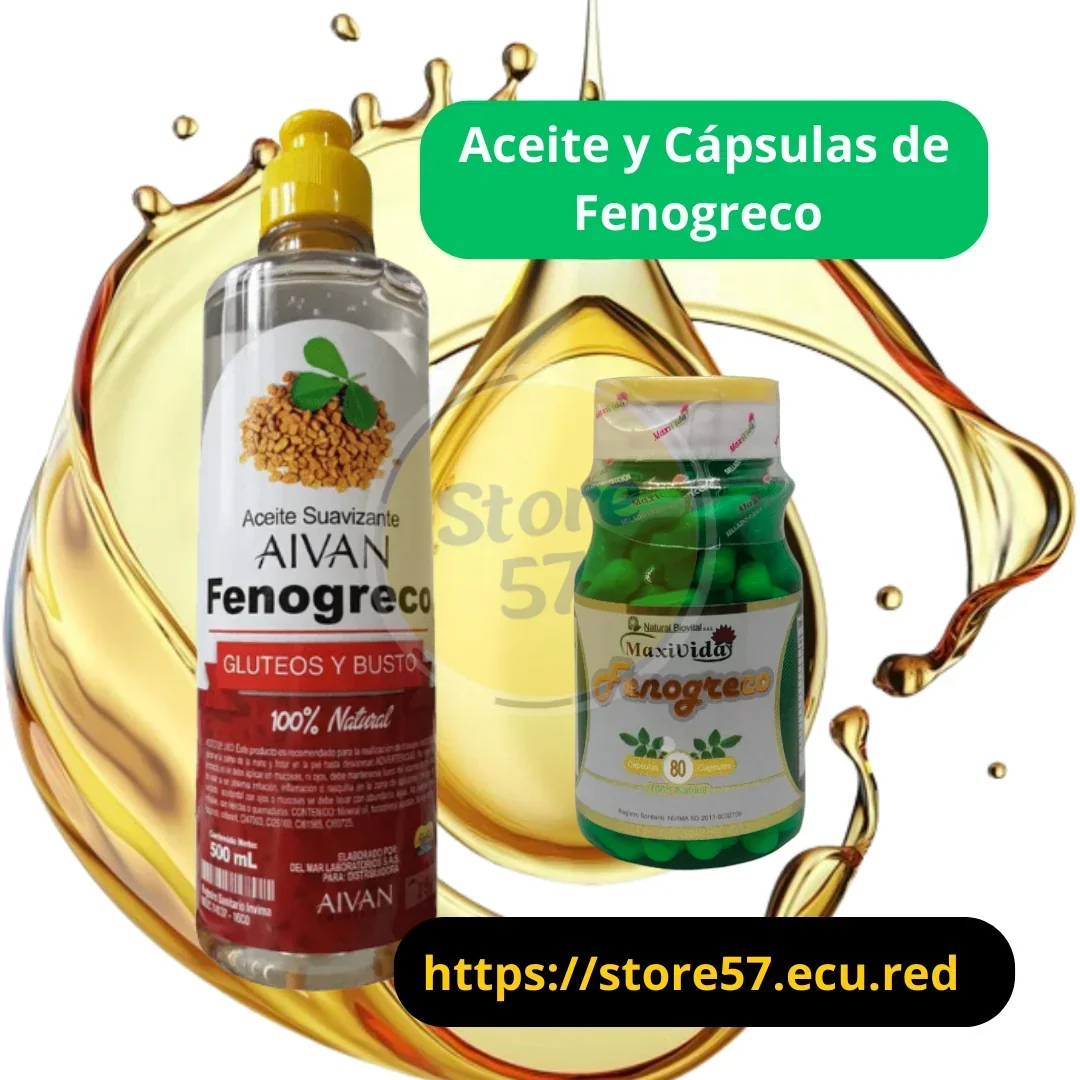 Combo de Aceite  y Cápsulas de Fenogreco 