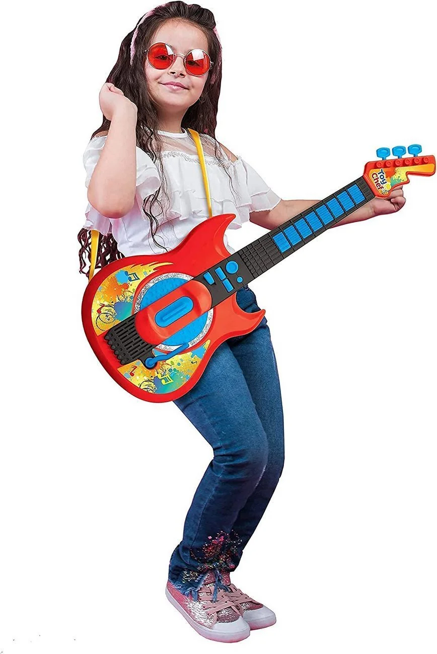 Guitarra Musical Sonidos Música Luces Juguete  6