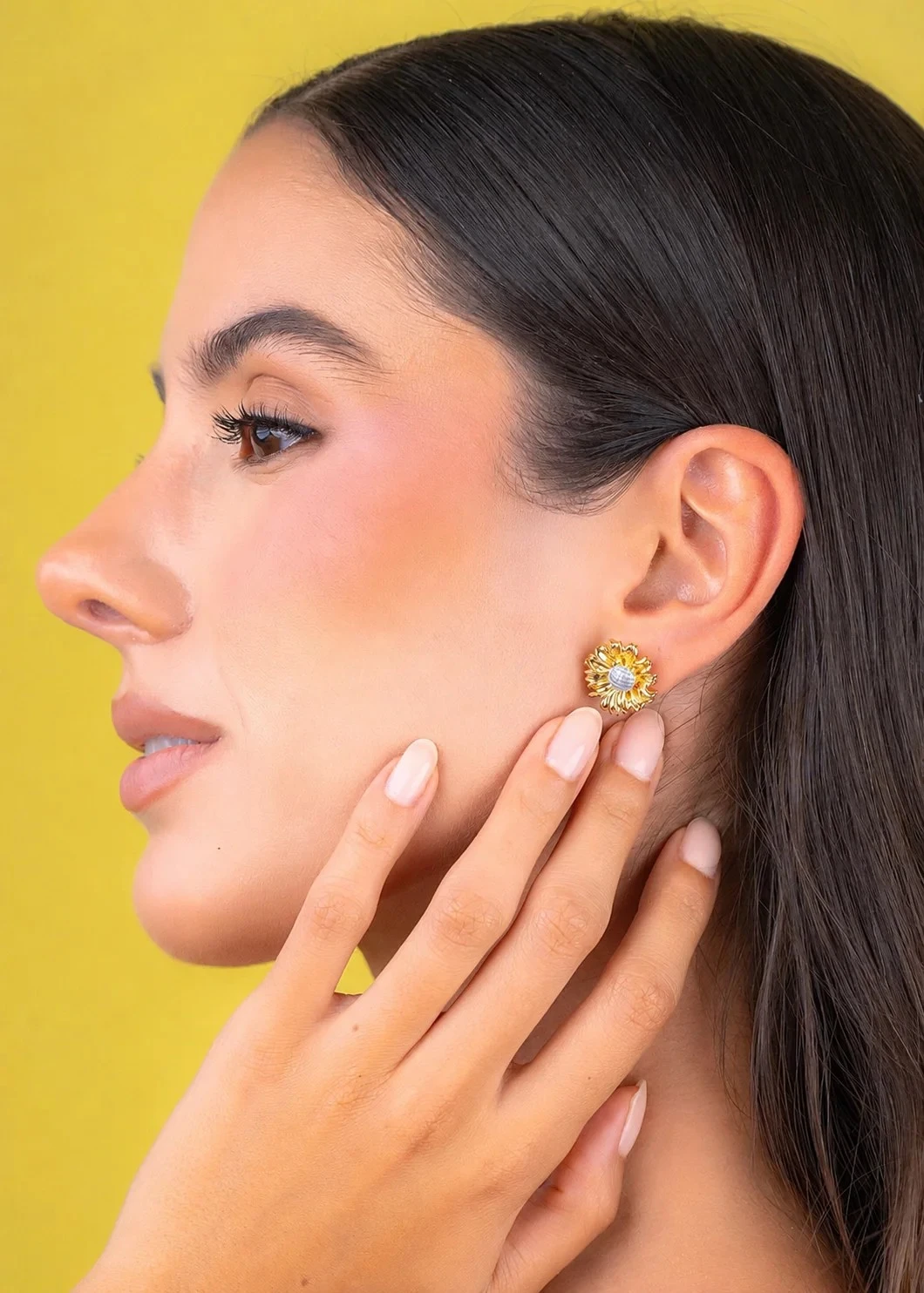 Aretes Girasoles 