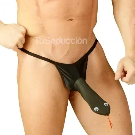 Viborita Tanga Less Para Hombres Negra