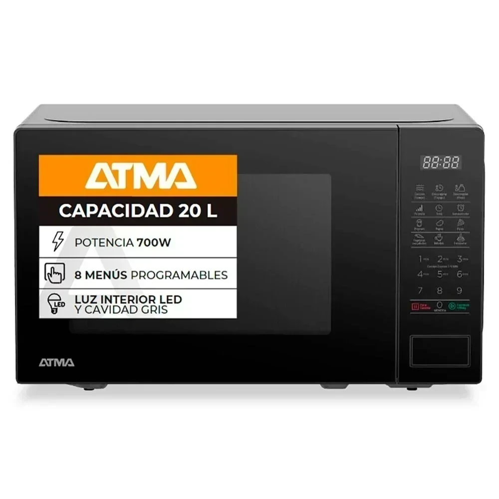 MICROONDAS DIGITAL ATMA 20L 700W