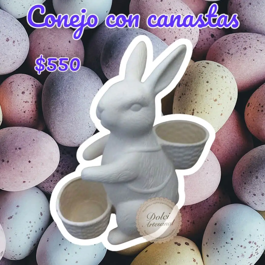 Conejo con canastas 