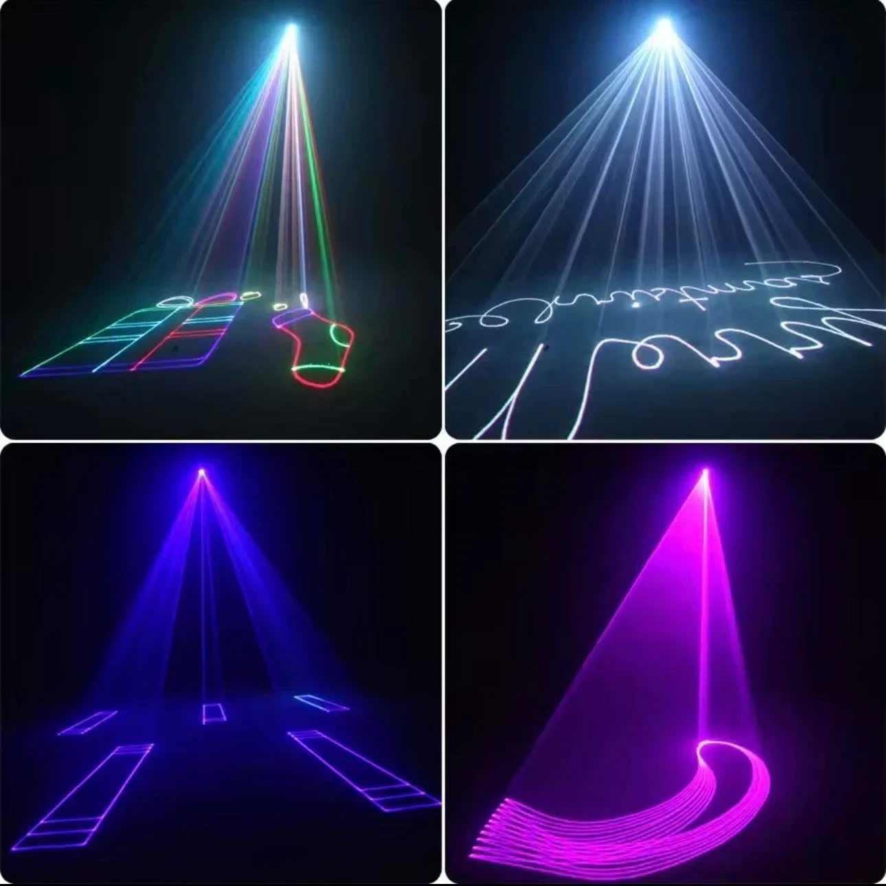 LASER RGBW 3 WATTS PROFESIONAL A BLUETOOTH PROGRAMABLE EFECTO 3D DISTANCIA 500 METROS Láser Potente Rgb 3 Watts Profesional App Dmx Auto Audio PRECIO: 2700 Descripción EL MEJOR LÁSER PROFESIONAL SUPER POTENTE DE 3W RGB CON LOS MEJORES MOTORES RÁPIDOS Y ÁGIL PARA FORMAR FIGURAS MAS NÍTIDAS CON ENTRADA INTERFACE y APLICACIÓN PARA CELULAR INTELIGENTE Característica  Láser RGB de diodo puro completo con un rendimiento más estable y una vida útil más larga. Diseños de dos pisos, más compactados y mucho más ligeros: Piso superior: componentes ópticos. Este piso tiene diseños de doble protección para evitar el polvo y el aceite por completo. Ayuda a prolongar la vida útil de la iluminación. Piso inferior: gran disipador de calor y componentes eléctricos. Disipación del calor por fuerte convección de aire con radiador grande. 3. Cientos de beam y programas de animación integrados, adecuados para más aplicaciones. Una característica que encantará especialmente A los usuarios más técnicos es el hecho de que este láser está equipado con una entrada y salida para interface. Esto significa que Puedes conectar una interfaz y programarlo con software. Esto te ofrece unas posibilidades sin mangas a la hora de crear efectos, figuras y otros gráficos. Sistema de protección de un solo haz (se puede encender o apagar; Muy importante para las luces láser de alta potencia). Cuando esté encendido, la luz se cerrará automáticamente cuando aparezca un solo punto Alcance 500 metros Control ZOOM/SIZE Control de Sensibilidad de Sonido Panel de Control de Fácil Operación Ligero, Fácil Transportación  ESPECIFICACIONES TECNICAS:  Modo de Control: Automático, DMX512, Audiorítmico, Maestro/Esclavo Efectos: Figuras 2D Y 3D + Movimientos, (Animales, Números, Geometrías, Palabras, Personajes) Multipuntos, Dibujo, y Selector de Color - Ventilador integrado para Máxima Disipación de Calor. Laser rojo: 500mW @ 738nm Láser verde: 500mW @ 620nm Láser azul: 1000mW @ 650nm Motores de espejo: escáneres 20 Kp/ps ‡ 25 ° Modo de reproducción: DMX, automático, activo de sonido, modo APP Canales DMX: 10/34 canales Conexiones DMX: 3 pines XLR macho/hembra Entrada y salida de la interfaz ILDA Temperatura de condición: 10-40 °C Fuente de alimentación: 100 ~ 250V, 50/60HZ, <70W El paquete incluye Proyector láser * 1, Manual de usuario * 1 3