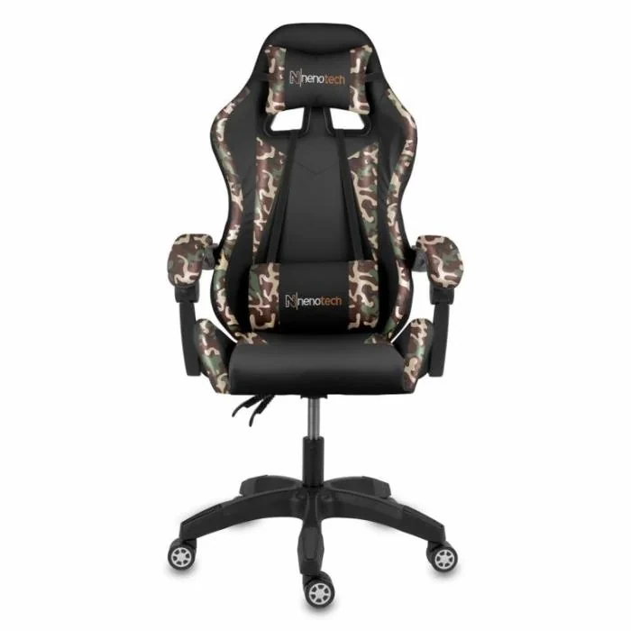 Silla Gaming Max con Reposapies y Soporte Lumbar