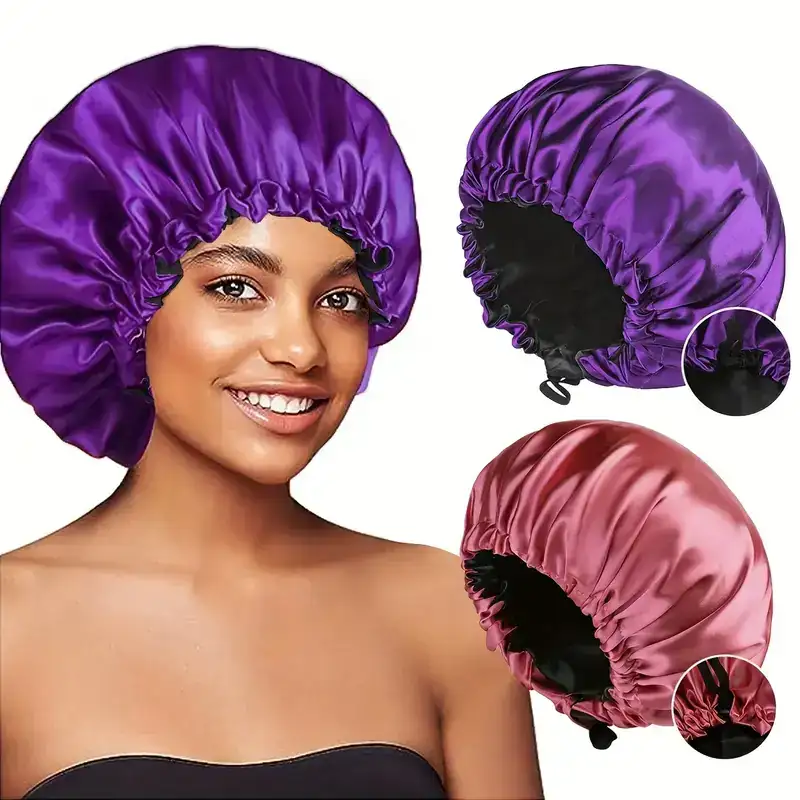 Gorro Satén Doble Faz. Incluye Moño Satén