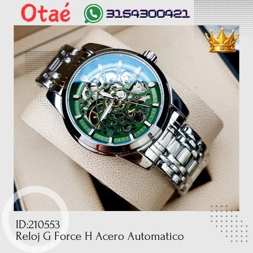 Reloj G Force H Acero Automatico  3