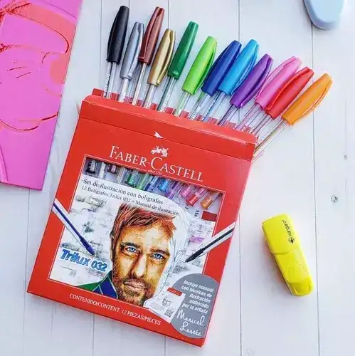 Boligrafo faber castell trilux 032 colores