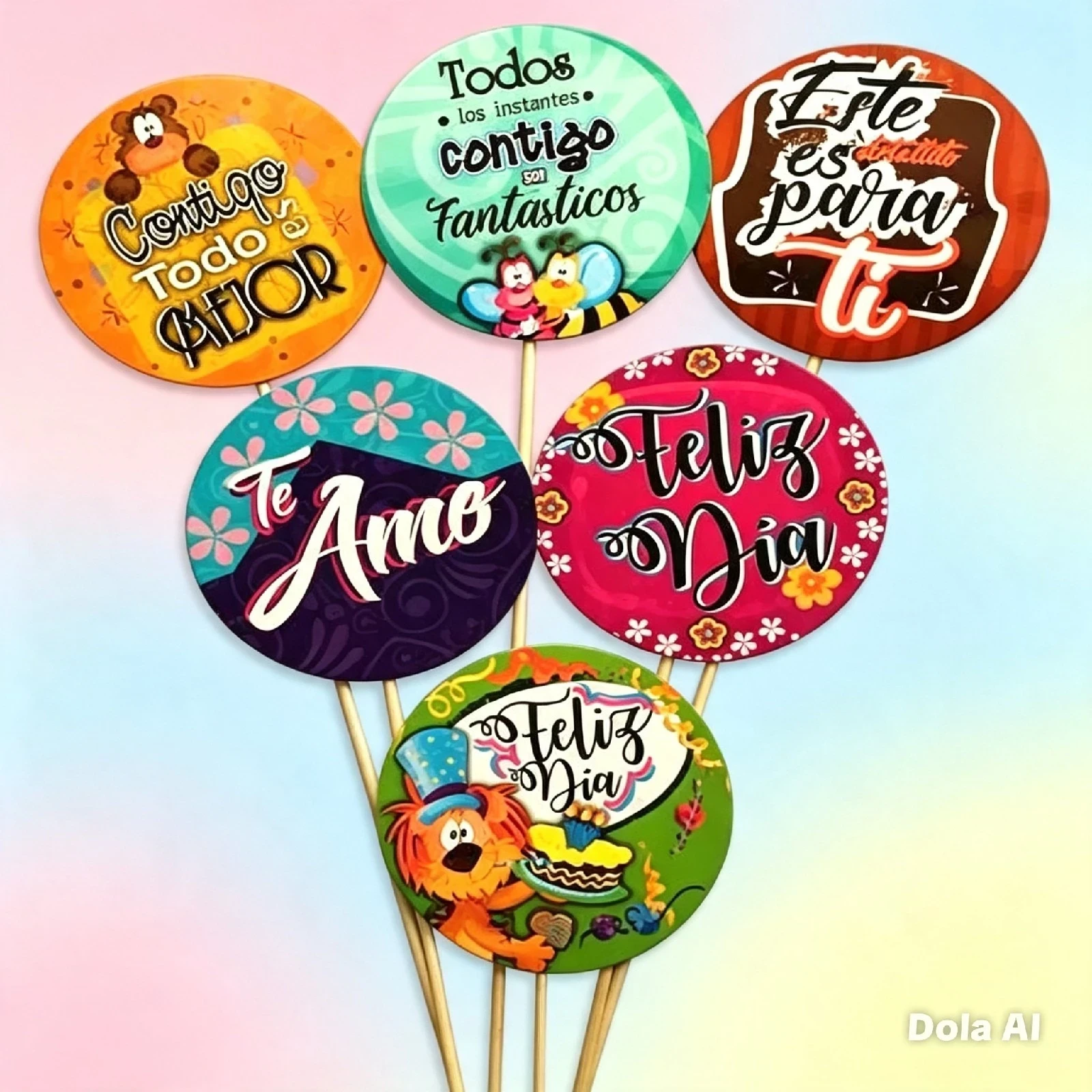 DOCENA PIN REDONDO SURTIDO 