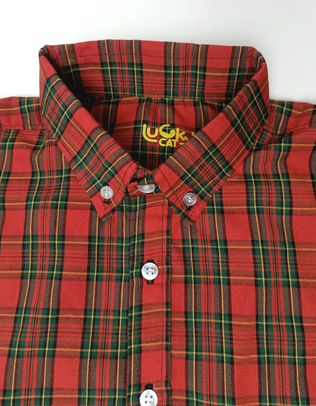 Camisa cuadros rojo escosés  2